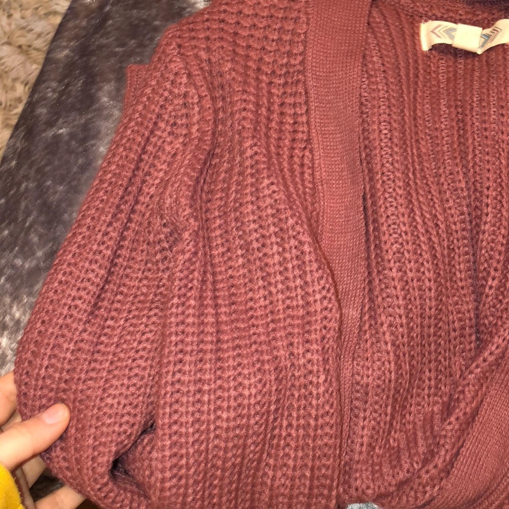 Pink Warm Cardigan